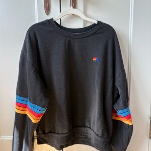 Aviator Nation striped sweatshirt